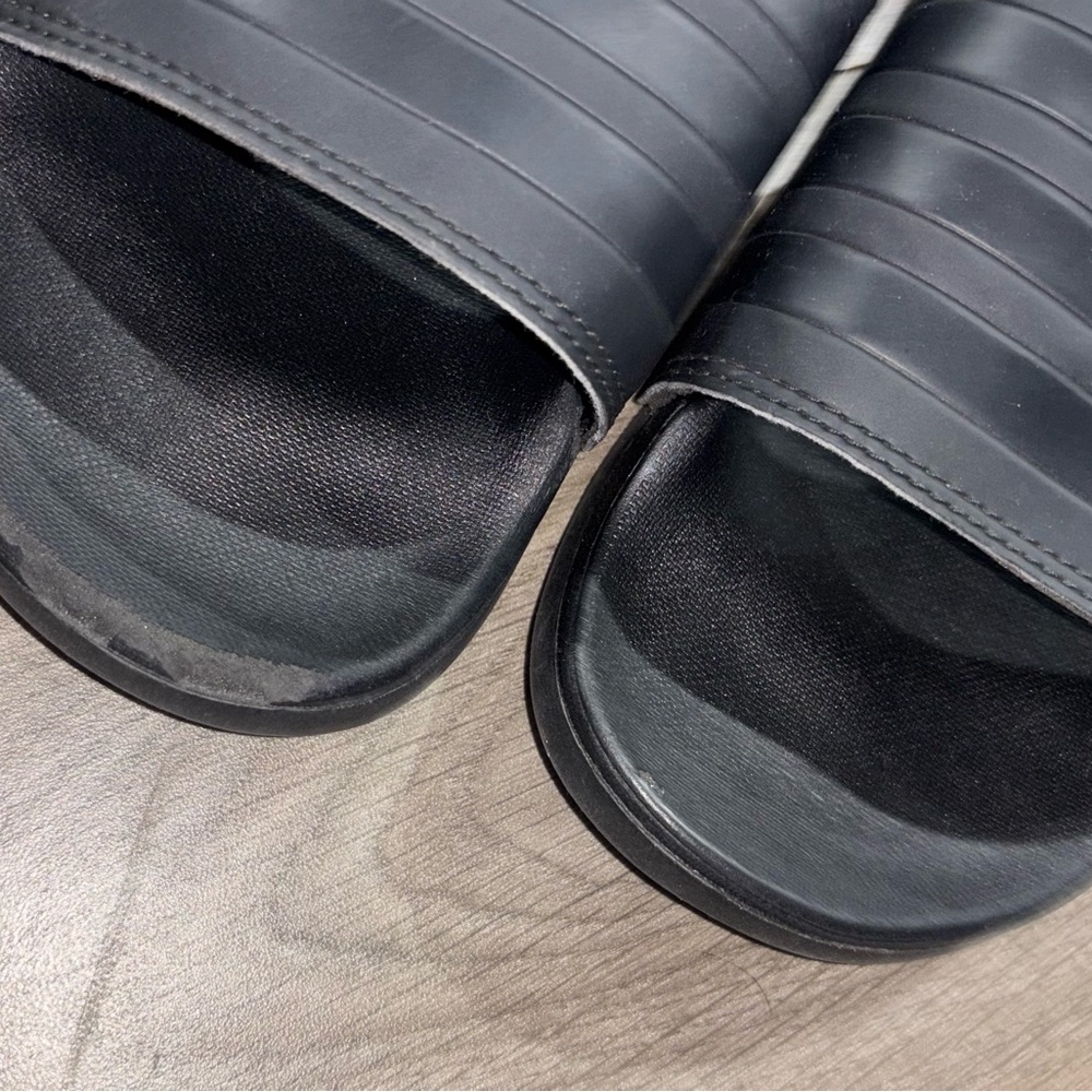adidas Black Slide Sandals - Picture 4 of 6